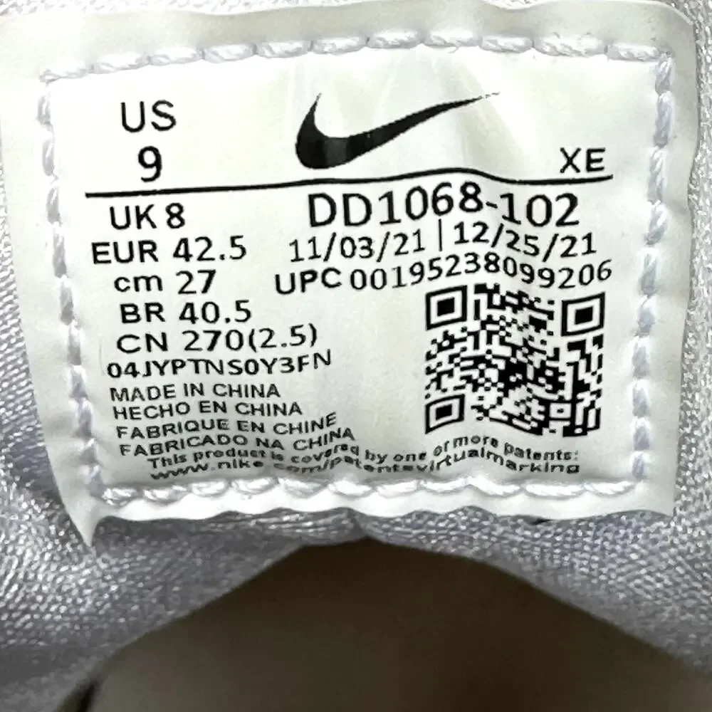 Nike Air Huarache White Pure Platinum DD1068-102 White Size 9